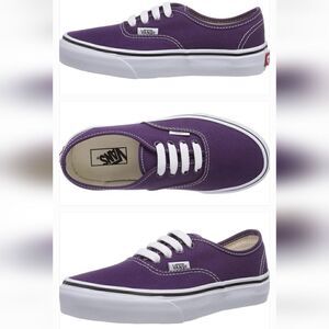 Vans Unisex Authentic Low-Top Purple Sneakers Size Women's 5.5 Men's 4